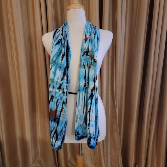 Tiedyed Boho Fashion Scarf - Picture 2 of 4